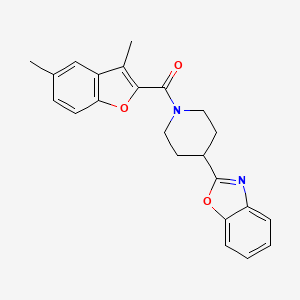 [4-(1,3-Benzoxazol-2-yl)piperidin-1-yl](3,5-dimethyl-1-benzofuran-2-yl)methanone