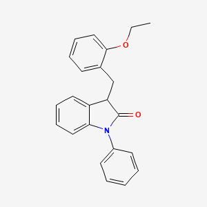 molecular formula C23H21NO2 B11356375 3-(2-ethoxybenzyl)-1-phenyl-1,3-dihydro-2H-indol-2-one 