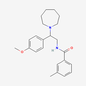 N-[2-(azepan-1-yl)-2-(4-methoxyphenyl)ethyl]-3-methylbenzamide