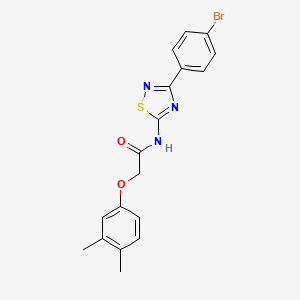 N-[3-(4-bromophenyl)-1,2,4-thiadiazol-5-yl]-2-(3,4-dimethylphenoxy)acetamide