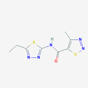 N-(5-ethyl-1,3,4-thiadiazol-2-yl)-4-methyl-1,2,3-thiadiazole-5-carboxamide