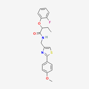 2-(2-fluorophenoxy)-N-{[2-(4-methoxyphenyl)-1,3-thiazol-4-yl]methyl}butanamide