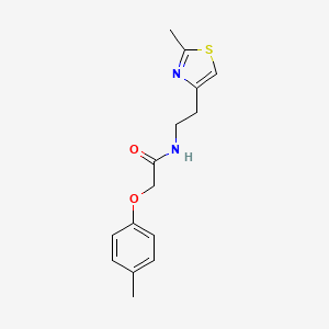 molecular formula C15H18N2O2S B11356512 2-(4-methylphenoxy)-N-[2-(2-methyl-1,3-thiazol-4-yl)ethyl]acetamide 