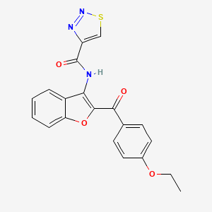 N-[2-(4-ethoxybenzoyl)-1-benzofuran-3-yl]-1,2,3-thiadiazole-4-carboxamide