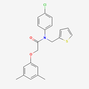 N-(4-chlorophenyl)-2-(3,5-dimethylphenoxy)-N-(thiophen-2-ylmethyl)acetamide