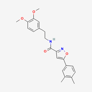 N-[2-(3,4-dimethoxyphenyl)ethyl]-5-(3,4-dimethylphenyl)-1,2-oxazole-3-carboxamide