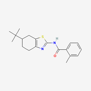 N-(6-tert-butyl-4,5,6,7-tetrahydro-1,3-benzothiazol-2-yl)-2-methylbenzamide