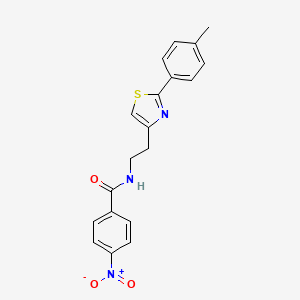 N-{2-[2-(4-methylphenyl)-1,3-thiazol-4-yl]ethyl}-4-nitrobenzamide