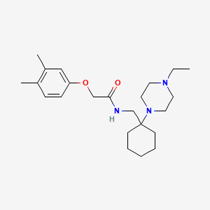 2-(3,4-dimethylphenoxy)-N-{[1-(4-ethylpiperazin-1-yl)cyclohexyl]methyl}acetamide