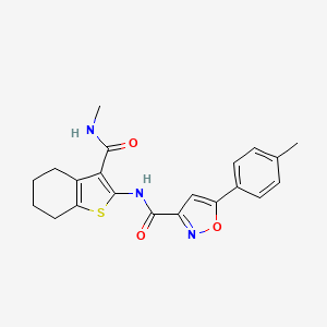 N-[3-(methylcarbamoyl)-4,5,6,7-tetrahydro-1-benzothiophen-2-yl]-5-(4-methylphenyl)-1,2-oxazole-3-carboxamide