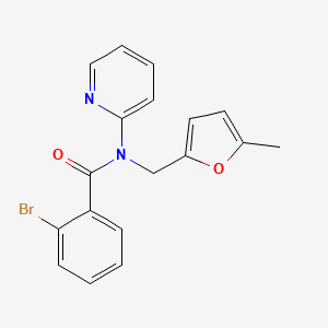 2-bromo-N-[(5-methylfuran-2-yl)methyl]-N-(pyridin-2-yl)benzamide