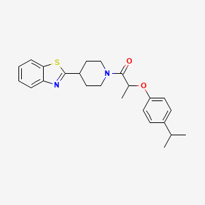 1-[4-(1,3-Benzothiazol-2-yl)piperidin-1-yl]-2-[4-(propan-2-yl)phenoxy]propan-1-one