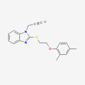 2-{[2-(2,4-dimethylphenoxy)ethyl]sulfanyl}-1-(prop-2-yn-1-yl)-1H-benzimidazole