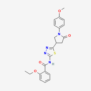 2-ethoxy-N-{5-[1-(4-methoxyphenyl)-5-oxopyrrolidin-3-yl]-1,3,4-thiadiazol-2-yl}benzamide