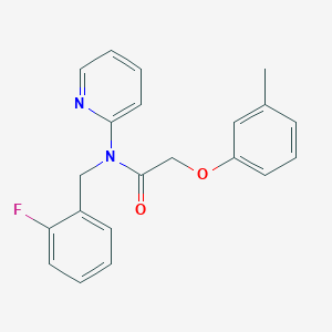 N-(2-fluorobenzyl)-2-(3-methylphenoxy)-N-(pyridin-2-yl)acetamide