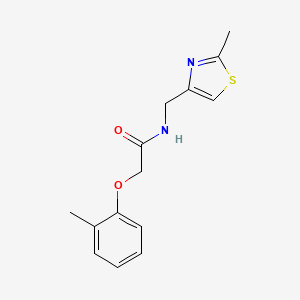 2-(2-methylphenoxy)-N-[(2-methyl-1,3-thiazol-4-yl)methyl]acetamide