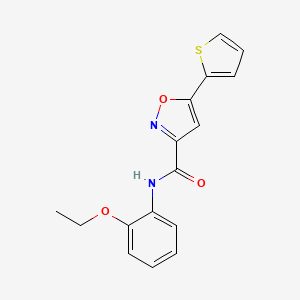 N-(2-ethoxyphenyl)-5-(thiophen-2-yl)-1,2-oxazole-3-carboxamide