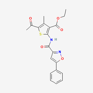 Ethyl 5-acetyl-4-methyl-2-{[(5-phenyl-1,2-oxazol-3-yl)carbonyl]amino}thiophene-3-carboxylate