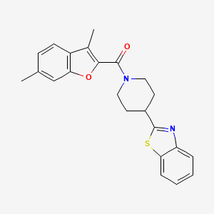 [4-(1,3-Benzothiazol-2-yl)piperidin-1-yl](3,6-dimethyl-1-benzofuran-2-yl)methanone