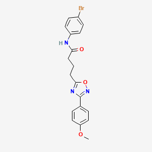 N-(4-bromophenyl)-4-[3-(4-methoxyphenyl)-1,2,4-oxadiazol-5-yl]butanamide