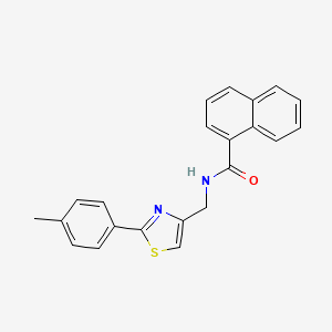 N-{[2-(4-methylphenyl)-1,3-thiazol-4-yl]methyl}naphthalene-1-carboxamide