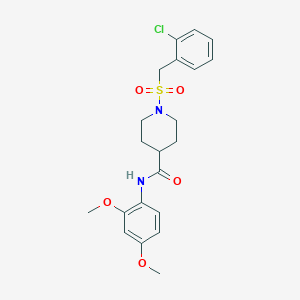 1-[(2-chlorobenzyl)sulfonyl]-N-(2,4-dimethoxyphenyl)piperidine-4-carboxamide