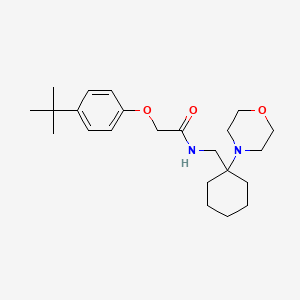 2-(4-tert-butylphenoxy)-N-{[1-(morpholin-4-yl)cyclohexyl]methyl}acetamide