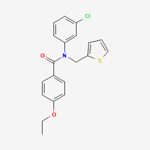 N-(3-chlorophenyl)-4-ethoxy-N-(thiophen-2-ylmethyl)benzamide