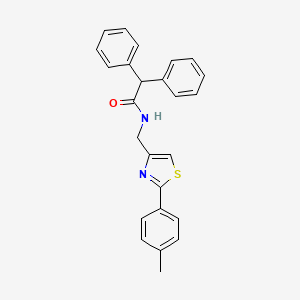 N-{[2-(4-methylphenyl)-1,3-thiazol-4-yl]methyl}-2,2-diphenylacetamide