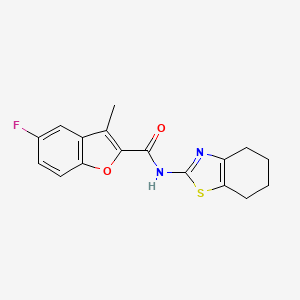 5-fluoro-3-methyl-N-(4,5,6,7-tetrahydro-1,3-benzothiazol-2-yl)-1-benzofuran-2-carboxamide