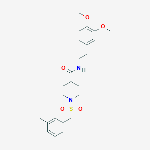 N-[2-(3,4-dimethoxyphenyl)ethyl]-1-[(3-methylbenzyl)sulfonyl]piperidine-4-carboxamide