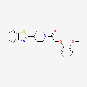 2-{1-[(2-Methoxyphenoxy)acetyl]piperidin-4-yl}-1,3-benzothiazole