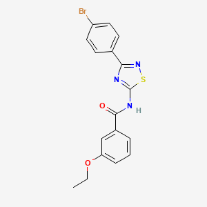 molecular formula C17H14BrN3O2S B11357165 N-[3-(4-bromophenyl)-1,2,4-thiadiazol-5-yl]-3-ethoxybenzamide 