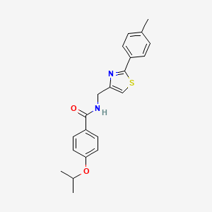 N-{[2-(4-methylphenyl)-1,3-thiazol-4-yl]methyl}-4-(propan-2-yloxy)benzamide