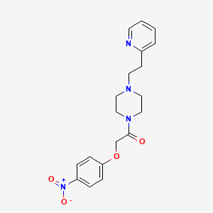 2-(4-Nitrophenoxy)-1-{4-[2-(pyridin-2-yl)ethyl]piperazin-1-yl}ethanone