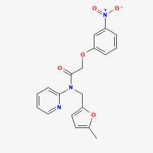 N-[(5-methylfuran-2-yl)methyl]-2-(3-nitrophenoxy)-N-(pyridin-2-yl)acetamide