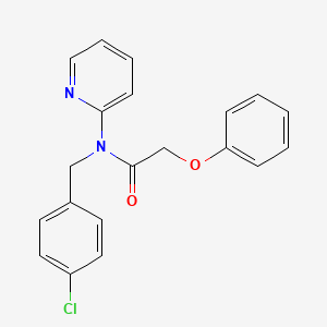 molecular formula C20H17ClN2O2 B11357249 N-(4-chlorobenzyl)-2-phenoxy-N-(pyridin-2-yl)acetamide 