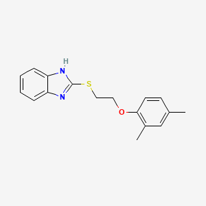 2-{[2-(2,4-dimethylphenoxy)ethyl]sulfanyl}-1H-benzimidazole