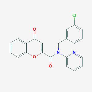 N-(3-chlorobenzyl)-4-oxo-N-(pyridin-2-yl)-4H-chromene-2-carboxamide