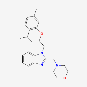 1-[2-(2-isopropyl-5-methylphenoxy)ethyl]-2-(morpholin-4-ylmethyl)-1H-benzimidazole