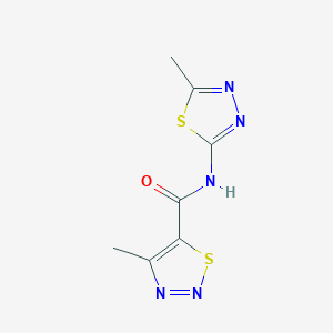 4-methyl-N-(5-methyl-1,3,4-thiadiazol-2-yl)-1,2,3-thiadiazole-5-carboxamide