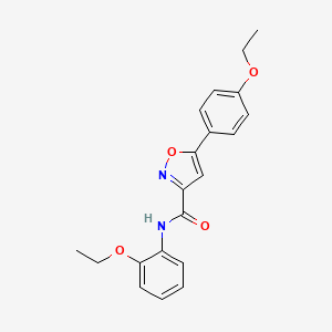 molecular formula C20H20N2O4 B11357373 N-(2-ethoxyphenyl)-5-(4-ethoxyphenyl)-1,2-oxazole-3-carboxamide 