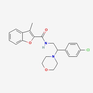 N-[2-(4-chlorophenyl)-2-(morpholin-4-yl)ethyl]-3-methyl-1-benzofuran-2-carboxamide