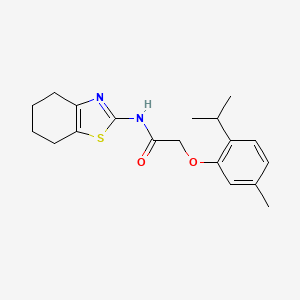 2-[5-methyl-2-(propan-2-yl)phenoxy]-N-(4,5,6,7-tetrahydro-1,3-benzothiazol-2-yl)acetamide