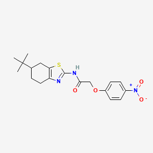 N-(6-tert-butyl-4,5,6,7-tetrahydro-1,3-benzothiazol-2-yl)-2-(4-nitrophenoxy)acetamide