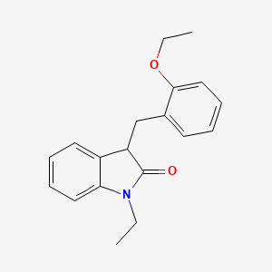 molecular formula C19H21NO2 B11357462 3-(2-ethoxybenzyl)-1-ethyl-1,3-dihydro-2H-indol-2-one 