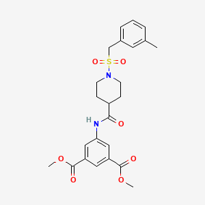 Dimethyl 5-[({1-[(3-methylbenzyl)sulfonyl]piperidin-4-yl}carbonyl)amino]benzene-1,3-dicarboxylate