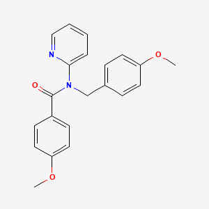 4-methoxy-N-(4-methoxybenzyl)-N-(pyridin-2-yl)benzamide