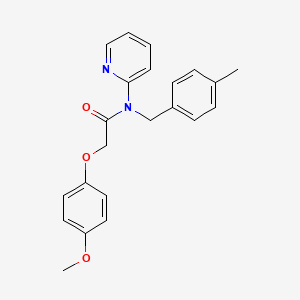 2-(4-methoxyphenoxy)-N-(4-methylbenzyl)-N-(pyridin-2-yl)acetamide