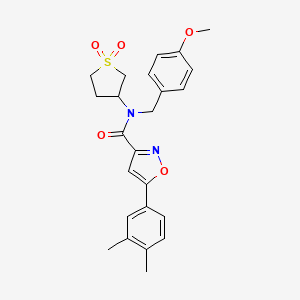 5-(3,4-dimethylphenyl)-N-(1,1-dioxidotetrahydrothiophen-3-yl)-N-(4-methoxybenzyl)-1,2-oxazole-3-carboxamide